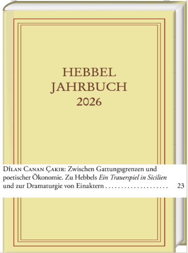 Cover Hebbel Jahrbuch